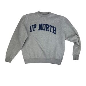 Timeout Timeless Sportswear "Up North" Crewneck Sweatshirt Women's XS Gray
